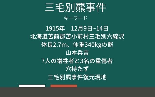 まとめ:　三毛別羆事件はこんな事件