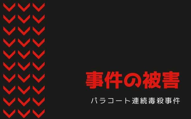 パラコート連続毒殺事件:　事件の被害