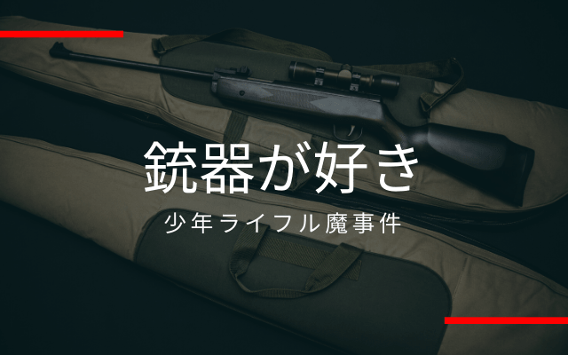 少年ライフル魔事件:　銃器好き