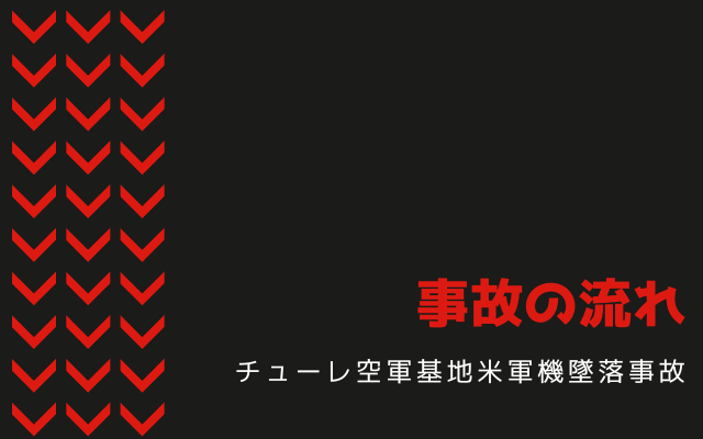 チューレ空軍基地米軍機墜落事故:事故の流れ